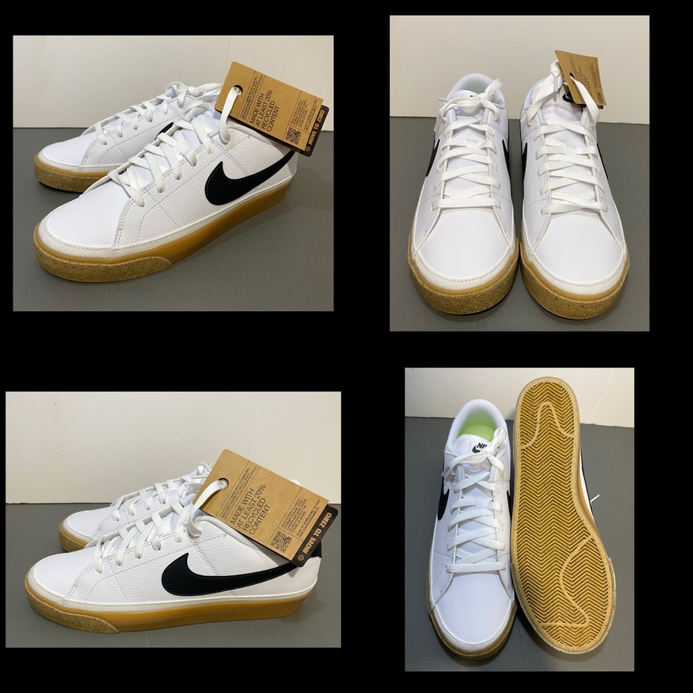 Nike Women's Court Legacy Next Nature White Anthracite Gum size 11.5 NEW NO BOX
